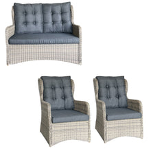 TOORAK - 4 Seater Outdoor Wicker Lounge & Sofa Set (No Table)
