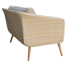 Vermont 4-Seater Outdoor Timber & Wicker Lounge Set – Weather-Resistant Comfort