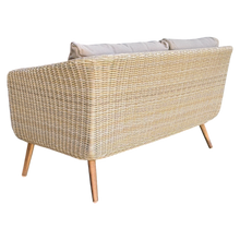 Vermont 4-Seater Outdoor Timber & Wicker Lounge Set – Weather-Resistant Comfort