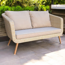 Vermont 4-Seater Outdoor Timber & Wicker Lounge Set – Weather-Resistant Comfort