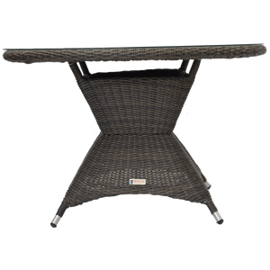 PRE-ORDER ORMOND - Outdoor Garden Patio Wicker Dining Round Table - Furniture Star Direct