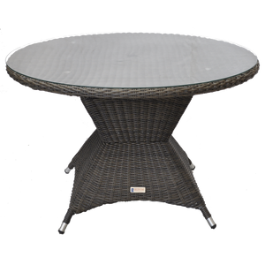 PRE-ORDER ORMOND - Outdoor Garden Patio Wicker Dining Round Table - Furniture Star Direct