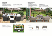 CARLTON - 6 Seater Outdoor Wicker Stylish Square Table Dining Set
