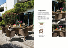 CLIFTON HILL - Spacious 7 Piece Outdoor Wicker Round Table Dining Set