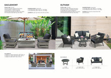 EAGLEMONT - Elegant 4 Seater Outdoor Rectangle Coffee Table Lounge Set