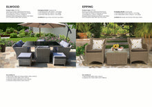 EPPING - Stylist 3 Piece Balcony Patio Wicker Coffee Set
