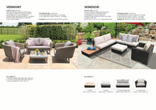 VERMONT - Glamorous 4 Seater Outdoor Timber Wicker Lounge Set