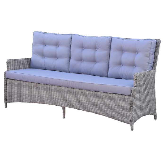 PRE-ORDER ALPHINGTON - 3 Seater Outdoor Wicker Sofa - Furniture Star Direct