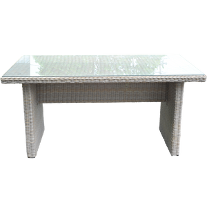 ASHBURTON - Outdoor Wicker Rectangle Dining Table - Furniture Star Direct
