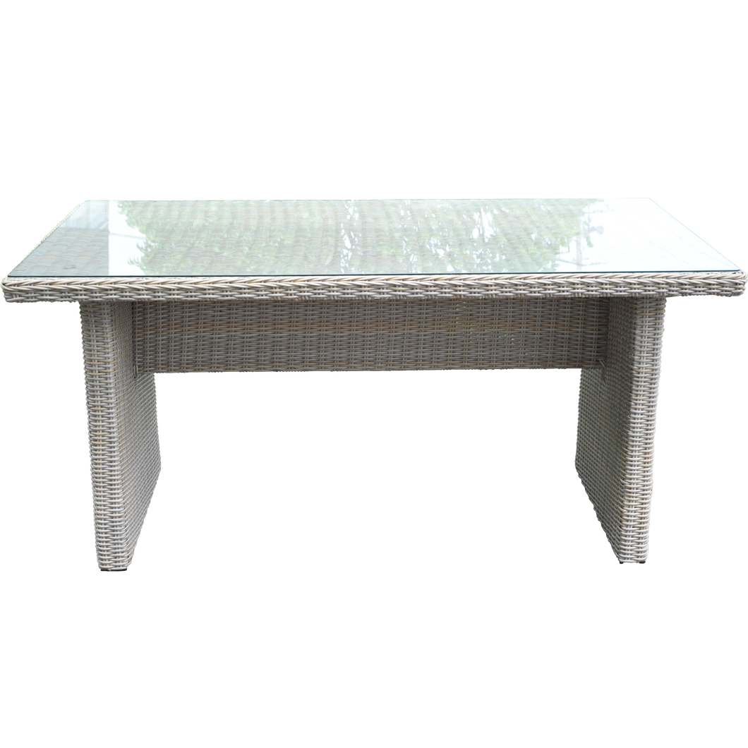 ASHBURTON - Outdoor Wicker Rectangle Dining Table - Furniture Star Direct