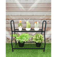 BAYSIDE - 2 Tiers Plant Stand Pot Planter Rack Garden Flower Display Shelf Storage - Furniture Star Direct