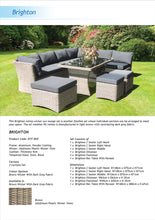 PRE-ORDER BRIGHTON - 8 Seater Outdoor Wicker Rectangle Dining Table Lounge Set - Furniture Star Direct