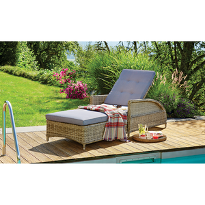 PRE-ORDER: BULLEEN - Luxurious Outdoor Wicker Adjustable Sun Lounge - Furniture Star Direct