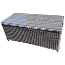 PRE-ORDER ESSENDON - High Quality 4 Seater Wicker Rectangle Coffee Table Lounge Set - Furniture Star Direct