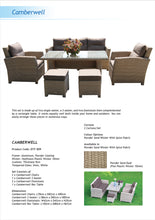 PRE-ORDER CAMBERWELL - Exclusive 7 Seater Outdoor Wicker Rectangle Dining Table Set - Furniture Star Direct