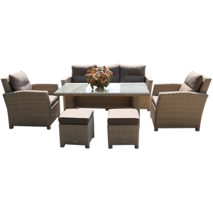 PRE-ORDER CAMBERWELL - Single Seater Outdoor Wicker Sofa - Furniture Star Direct