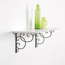 2x CURLY 230 - Wall Mounted Shelf Brackets with hardware - Furniture Star Direct