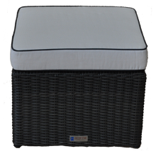 CARLTON - Outdoor Wicker Ottoman Footstool - Furniture Star Direct