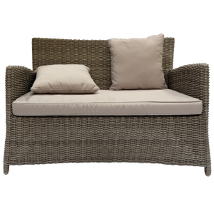 PRE-ORDER GLEN IRIS - Outdoor Wicker Double Seater Sofa - Furniture Star Direct
