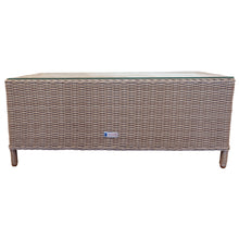 PRE-ORDER MONT ALBERT - Elegant 4 Seater Wicker Rectangle Coffee Table Lounge Set - Furniture Star Direct