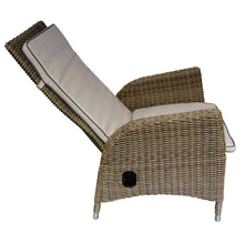 PRE-ORDER KEW - 5 Piece Outdoor Garden Recliner Chair Square Table Set - Furniture Star Direct