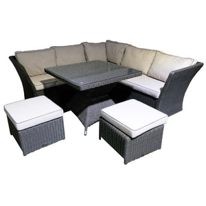 PRE-ORDER HAMPTON - Outdoor Wicker Square Dining Table - Furniture Star Direct