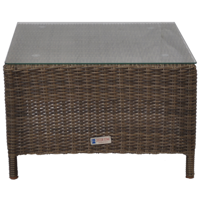 KEW - Outdoor Wicker Square Coffee Table - Furniture Star Direct