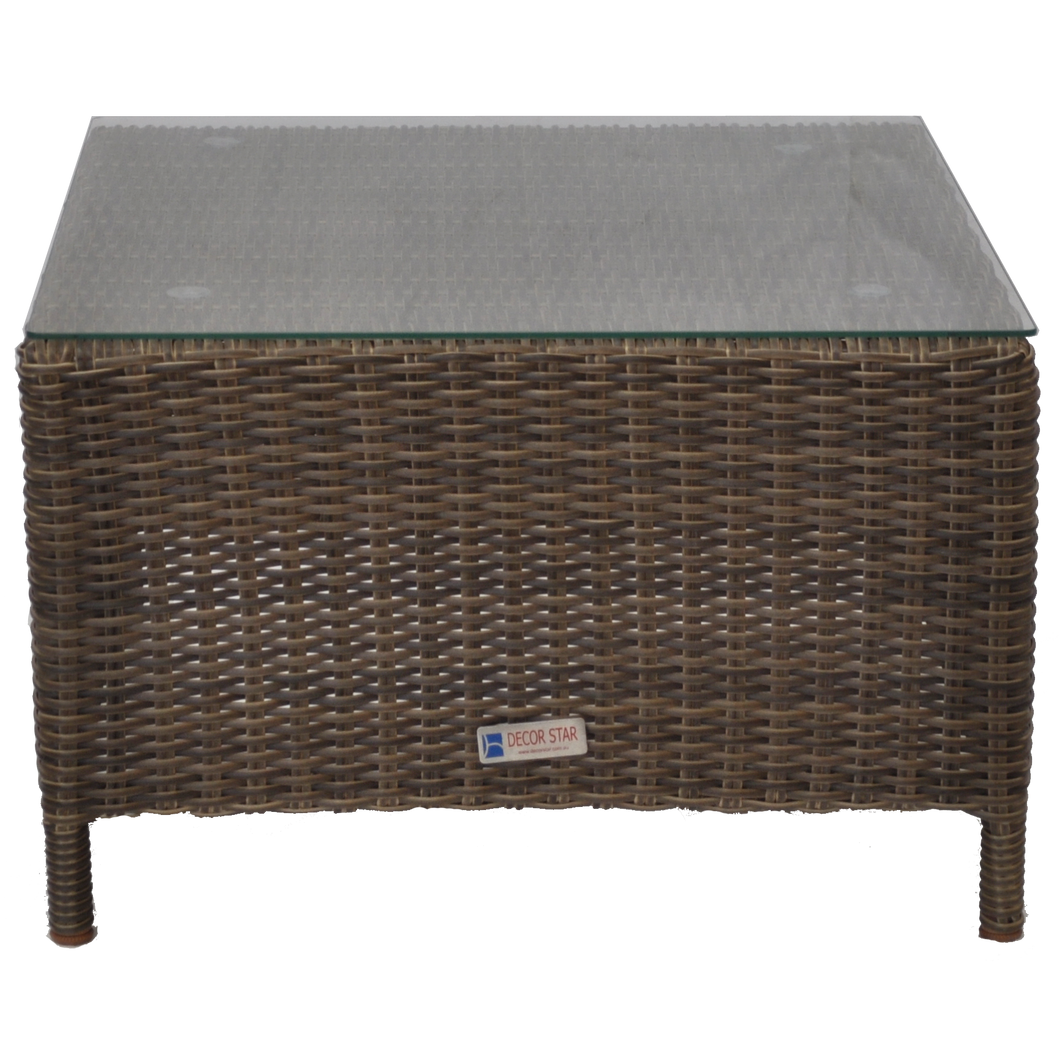 KEW - Outdoor Wicker Square Coffee Table - Furniture Star Direct