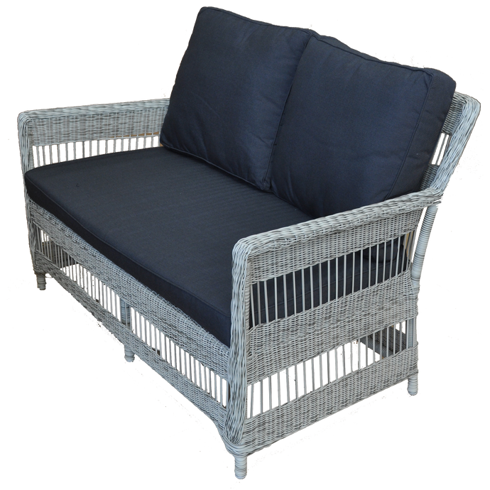 EAGLEMONT - Outdoor Wicker Double Seater Sofa - Furniture Star Direct