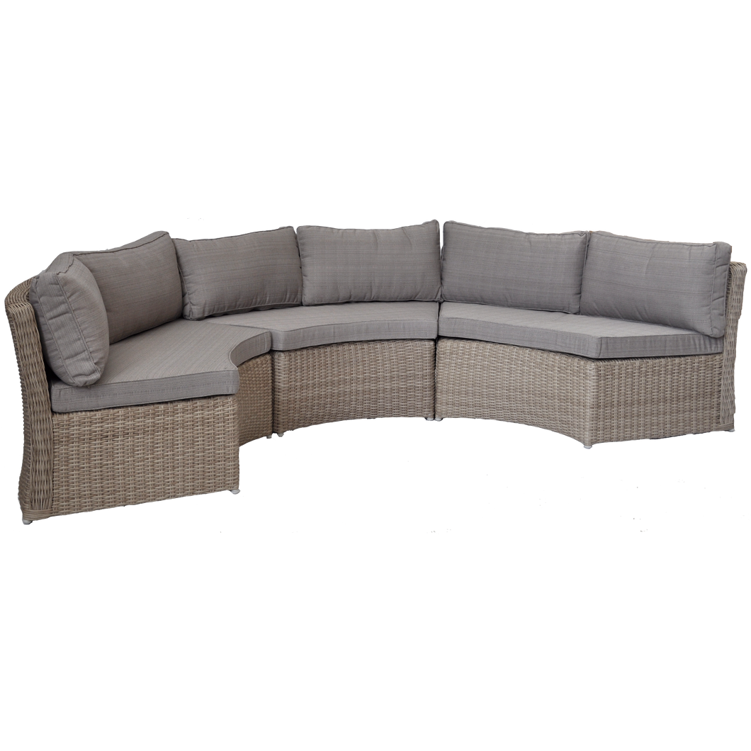 MALVERN - 6 Seater Outdoor Wicker Modular Lounge Sofa - Furniture Star Direct