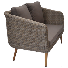 PRE-ORDER VERMONT - Glamorous 4 Seater Outdoor Timber Wicker Lounge Set - Furniture Star Direct