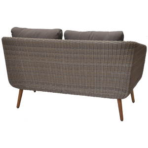 PRE-ORDER VERMONT - Glamorous 4 Seater Outdoor Timber Wicker Lounge Set - Furniture Star Direct
