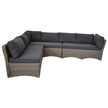 PRE-ORDER BRIGHTON - 8 Seater Outdoor Wicker Rectangle Dining Table Lounge Set - Furniture Star Direct