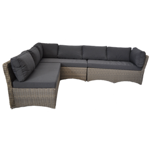 PRE-ORDER BRIGHTON - 8 Seater Outdoor Wicker Lounge with Ottomans - Furniture Star Direct