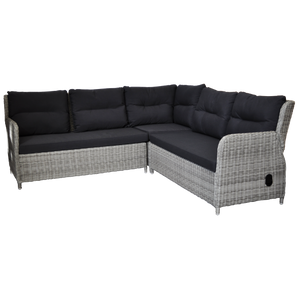 PRE-ORDER ARMADALE - 7 Seater Outdoor Wicker Recliner Lounge Dining Set - Furniture Star Direct