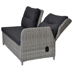 PRE-ORDER ARMADALE - 7 Seater Outdoor Wicker Recliner Lounge Dining Set - Furniture Star Direct