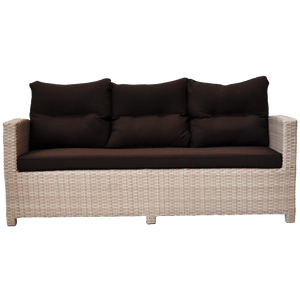 PRE-ORDER CAMBERWELL - 3 Seater Outdoor Wicker Sofa - Furniture Star Direct