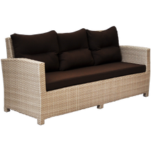 PRE-ORDER CAMBERWELL - 3 Seater Outdoor Wicker Sofa - Furniture Star Direct
