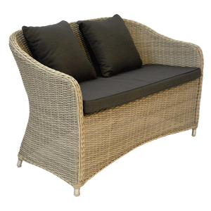 PRE-ORDER PRESTON - Lovely 4 Seater Balcony Patio Wicker Lounge Set - Furniture Star Direct