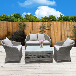 PRE-ORDER PRESTON - Outdoor Wicker 2 Seater Armchair - Furniture Star Direct