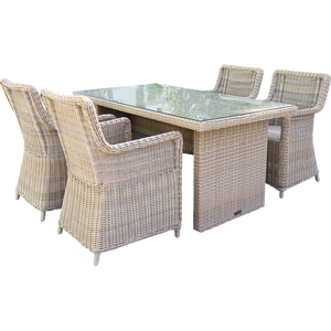 ASHBURTON - Outdoor Wicker Rectangle Dining Table - Furniture Star Direct