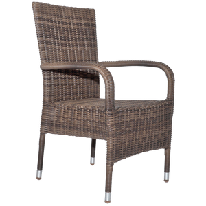 DONVALE - Outdoor Wicker Stacking Armchair - Furniture Star Direct