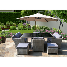 PRE-ORDER ELWOOD - Premium 8 Seater Outdoor Wicker Rectangle Table Dining Set - Furniture Star Direct