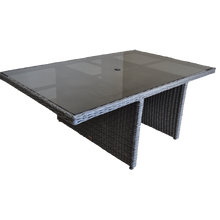 PRE-ORDER ELWOOD - Premium 8 Seater Outdoor Wicker Rectangle Table Dining Set - Furniture Star Direct