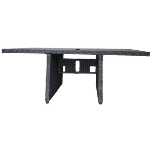 PRE-ORDER ELWOOD - Premium 8 Seater Outdoor Wicker Rectangle Table Dining Set - Furniture Star Direct