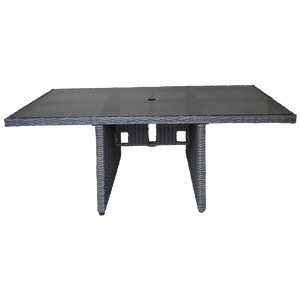 PRE-ORDER ELWOOD - Premium 8 Seater Outdoor Wicker Rectangle Table Dining Set - Furniture Star Direct