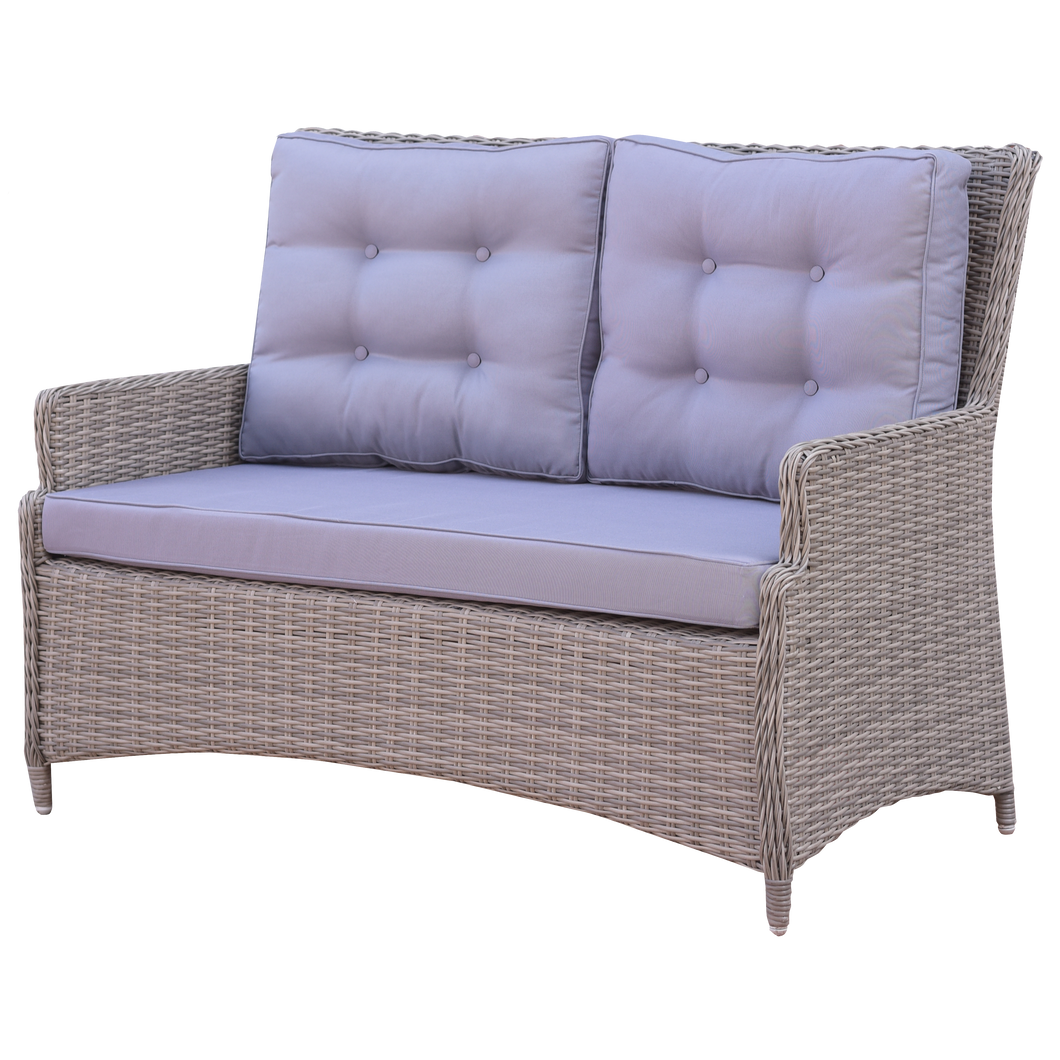 ESSENDON - Outdoor Wicker Double Seater Sofa - Furniture Star Direct