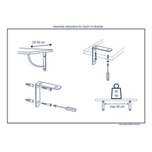 2x CLASSIC BAROQUE 1823 - Bookshelf brackets with hardware - Furniture Star Direct