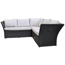 PRE-ORDER HAMPTON - Stylish Outdoor Wicker Square Table Dining Lounge Set - Furniture Star Direct