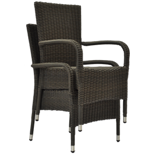 NIDDRIE - Outdoor Wicker Stacking Armchair - Furniture Star Direct